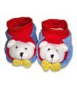 Baby Boo Red Soft Booties - Set Of 2