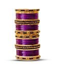 Aadya Set Of Purple Lac Bangles
