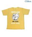 Clifton Yellow Be Ware He Eats Homework T-Shirt For Kids