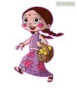 Wall Decor Chhota Bheem Green  Meadows-Pink