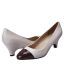 Amore Shiny White Heel Pumps