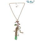 Pari Rhinestone Studded Sassy Charm Necklace