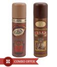 Lomani Men Body Spray (Cigar, El Paso) Pack of 2-Each 200 ml