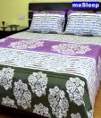 meSleep Multicolour Floral Cotton Double Bed Sheet