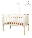 Woody Wood Cot - White Mahogany