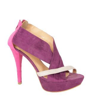 Cobblerz Suave Purple Pencil Heel Pumps