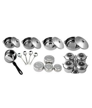 Aura 21 Pcs Stainless Steel Donga Set