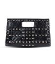 Done By None Black Stud Embellished Clutch