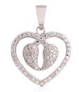 Rudhradhya Adorable Heart Sterling Silver Pendant
