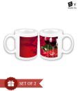 Stylish.You White & Red Coffee Mug Set - 2 Pcs