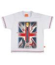 Little Kangaroos White Guitar T-Shirt For Kids