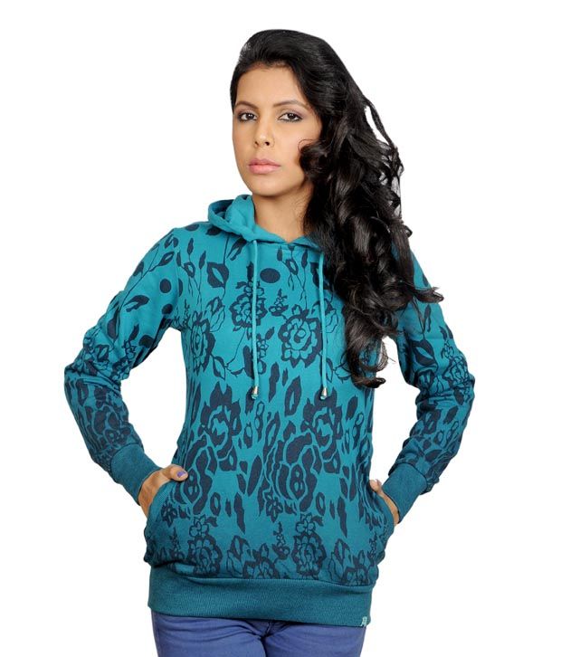 Monte Carlo Breezy Teal Blue Hoodie Jacket