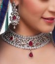 Karishma Sparkling American Diamond Bridal Set
