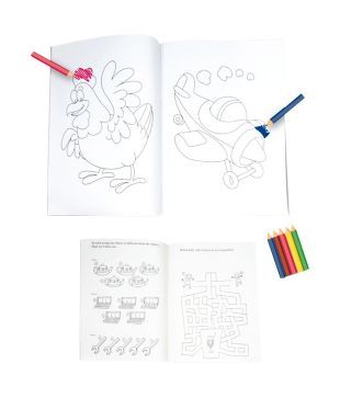 Gogo Kids Wild Tooth Drill Activity & Coloring Book Combo Pack (Pack of 2 sets)