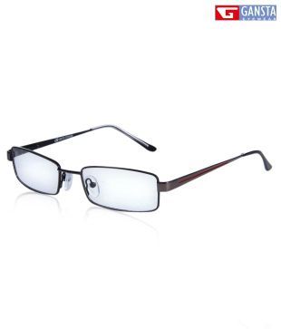 Gansta Dark Grey Rectangular Optical Frame