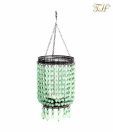 Treasure Hunt  Beaded Hanging Lantern T-lite Holder