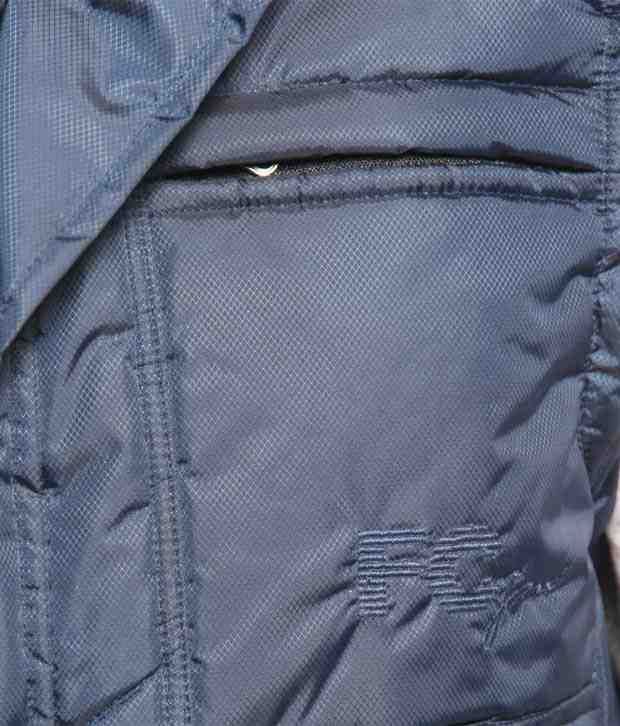 Fort Collins Navy Blue Men Jacket cum cheater