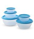 Princeware Nestable Round Containers Blue - 5 Pieces
