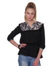 Athena Black Printed Top