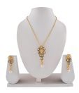 Adhira Pretty Golden Plated Pendant Set