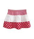 Beebay Red Chk Hemla Polka Dot Skirt For Kids