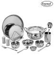 Everwel Stainless Steel 14 Pcs Dinner Set