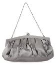 1 Bolzo Dark Grey Smart Pleat Clutch