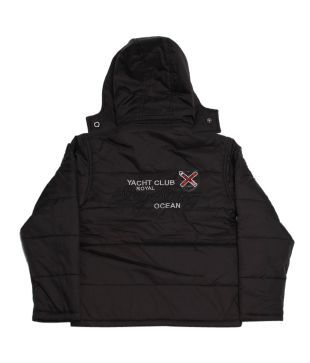 Fort Collins Smart Black Hooded Jacket For Kids