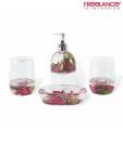Freelance Red & Green Bathroom Set