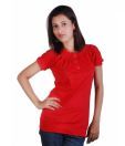 Teemoods Ravishing Red Cotton Top