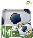 Party Bounty Soccer-themed Tableware Kit-64 Pcs