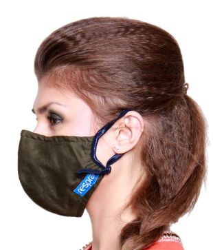 Respra - Anti Pollution Mask - Dark Green (Pack of 2)