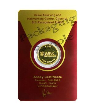MNC 20 Gm 24kt Hallmarked Women'S Day Gold Coin With 995 Fineness