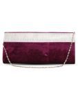 Favola Radiant Violet Velvet Clutch