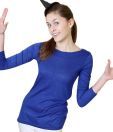 Done By None Navy Blue Back Cowl Neck Top