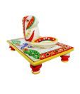 Royal Handicrafts Beautiful Chowki Ganesha