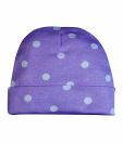 Advance Baby Purple Cap With Polka Dots- (0 - 1 Year)