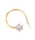 Jewel Creation 0.07Ct Diamond Nosepin In 14Kt Gold