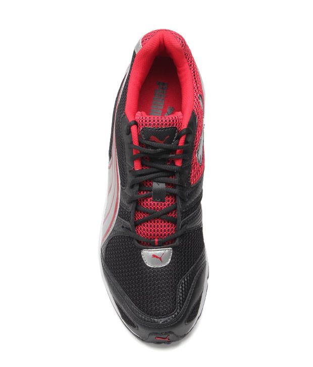 puma red running shoes