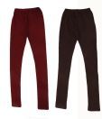 RHAM GOLD Pack of 2 Brown & Maroon Color Leggings for Girls For Kids