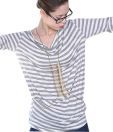 Done By None Grey Cowl Neck Top