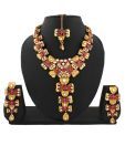 Utsavi Glitzy AD Traditional Kundan Necklace Set