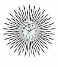 Ajanta Black Wall Clock