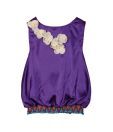 Herberto Flowery Purple Dress For Kids
