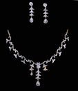 Magan CZ Bells Necklace Set