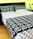 Bombay Dyeing Abstract Pattern Double Bed Sheet & 2 Pillow Covers
