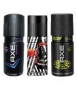 Axe (Apollo, Music Star, Marine) Men Deodorant-150 ml Each