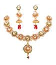 Magan Pearls Vibrant Circular Glamour Necklace Set