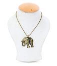Art Mannia Gold Plated Elephant Pendant