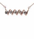 Addons Twist Pattern Gold Finish Pendant